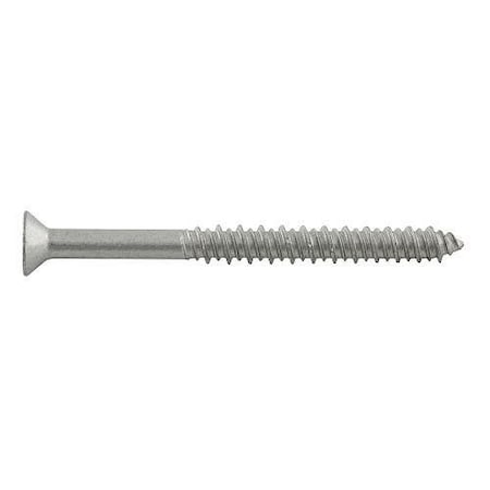 Dewalt Concrete Screw Anchor, 1/4" Dia., Flat TrimFit, 4" L, Carbon Steel Stalgard Silver, 500 PK DEW DFM2ELG921
